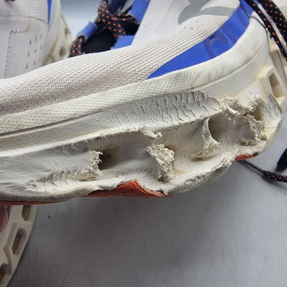 On Running Cloudmonster Mens 12 Frost Cobalt Athletic Shoes Running Walking - Picture 8 of 14